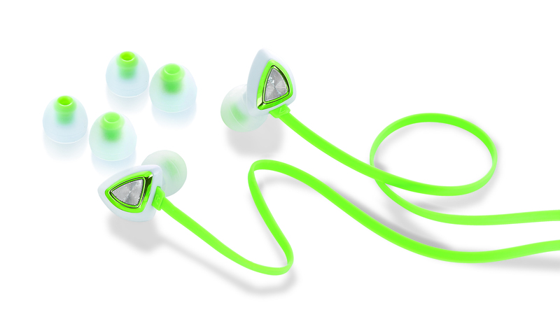 Genius GHP-250X Triangle Luxury In-Ear Headphones, Green