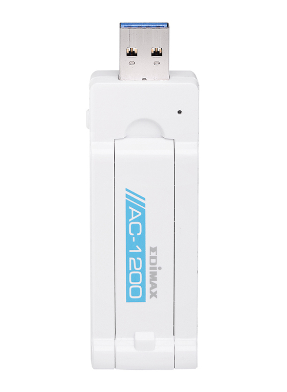 Edimax AC1200 Wireless Duel Band USB 3.0 Adapter, EW-7822UAC, White