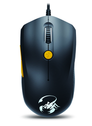 Genius M6-600 Scorpion Laser Mouse, Black and Orange