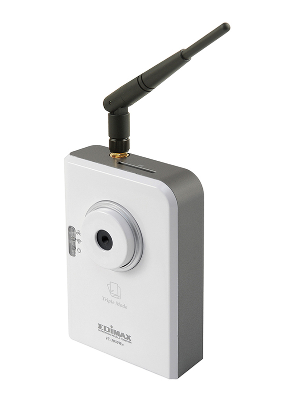Edimax IC-3030Wn Triple Mode 150Mbps Wireless 802.11n IP Camera with 1.3 MP, White