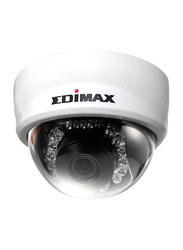 Edimax MD-111E Indoor Mini Dome Network Camera with Fixed 4.0mm Lens, 1MP, White