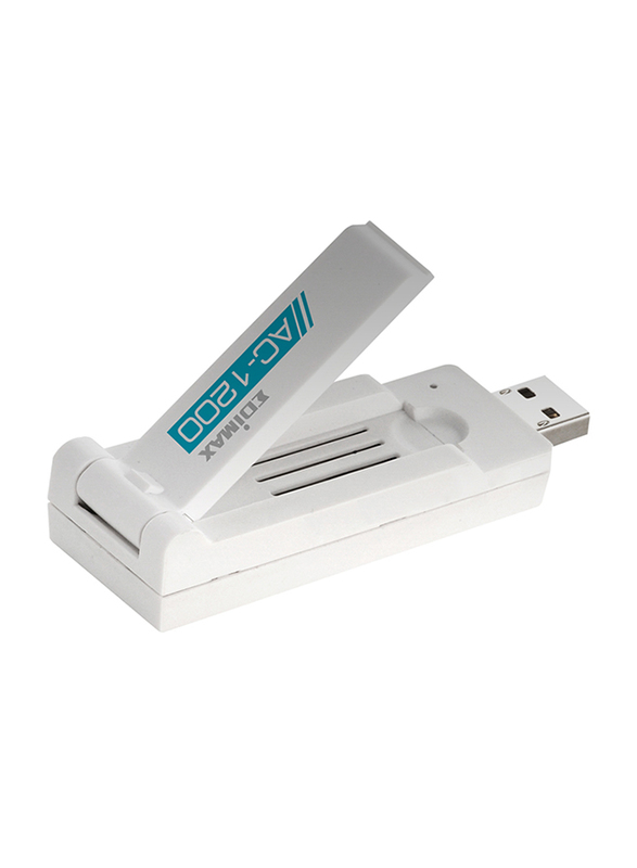 Edimax AC1200 Wireless Duel Band USB 3.0 Adapter, EW-7822UAC, White