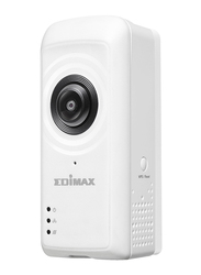 Edimax IC-5150W-UK Smart Full HD Wi-Fi Fisheye Cloud Camera with 180-Degree Panoramic View, 2 MP, White