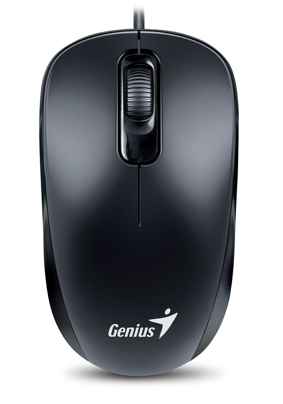 Genius DX-110 Classic 3-Button USB Mouse,1000 DPI G5, WITH SMART GENIUS APP, Black