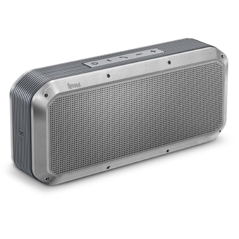 Divoom Voombox Party Portable Water Resistant Bluetooth 4.0 Wireless Speaker, Silver