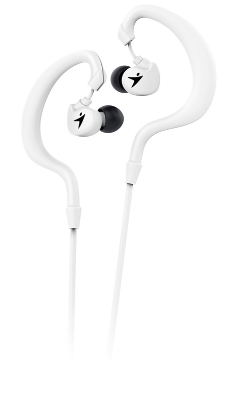 Genius HS-M270 Ruggedness and Sweat Resistant In-Ear Headset with Mic, White