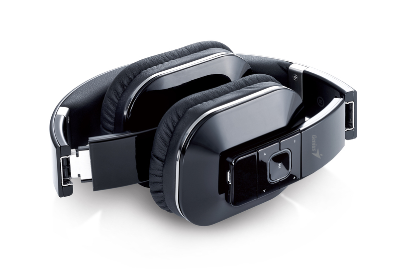 Genius HS-970BT Over Ear Wireless Headset, Black