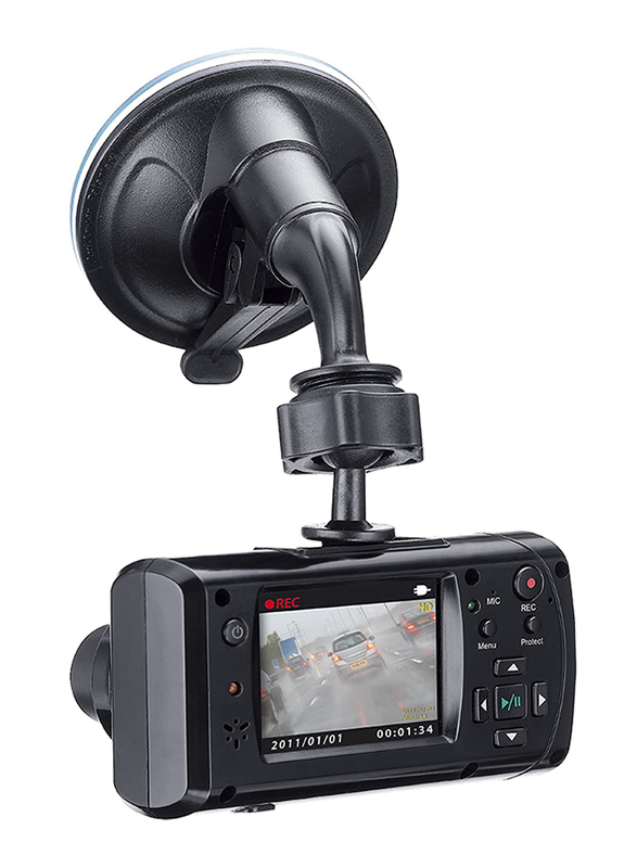 Genius DVR-HD550 105 Degree HD Vehicle Recorder, Black