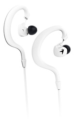 Genius HS-M270 Ruggedness and Sweat Resistant In-Ear Headset with Mic, White