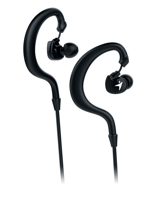 Genius HS-M270 Ruggedness and Sweat Resistant In-Ear Headset with Mic, Black