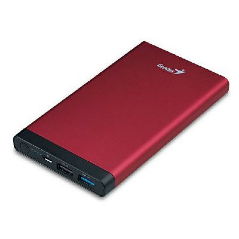 Genius 10000mAh Eco-U1027 Powerbank Universal Portable Battery, Red
