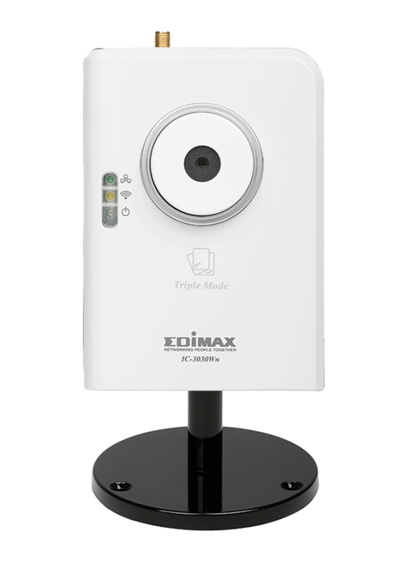 Edimax IC-3030Wn Triple Mode 150Mbps Wireless 802.11n IP Camera with 1.3 MP, White