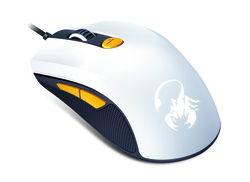 Genius M8-610 Scorpion Laser Mouse, White and Orange