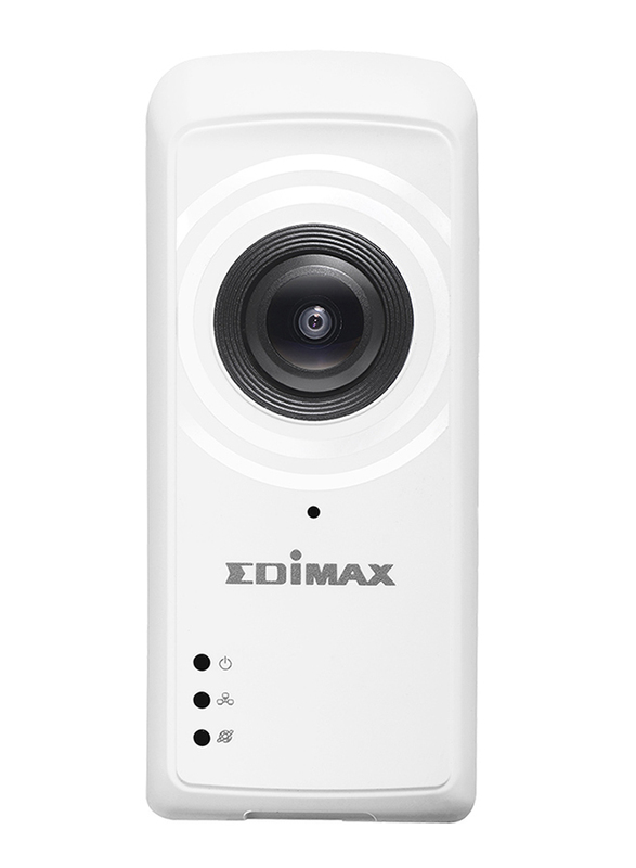 Edimax IC-5150W-UK Smart Full HD Wi-Fi Fisheye Cloud Camera with 180-Degree Panoramic View, 2 MP, White
