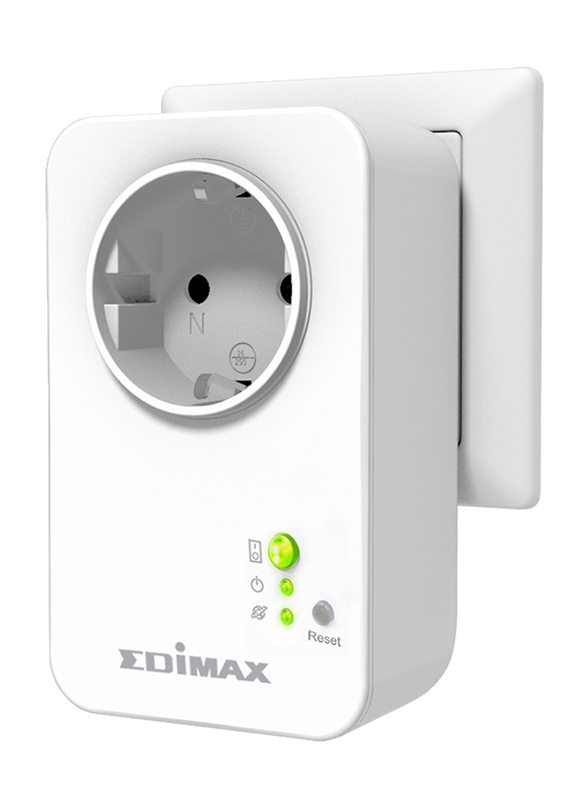 Edimax SP-1101W-UK Smart Plug Switch Intelligent Home Control (UK-PSU), 15A, White