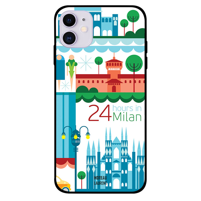 

Moreau Laurent Apple iPhone 11 Mobile Phone Back Cover, 24 Hours in Milan