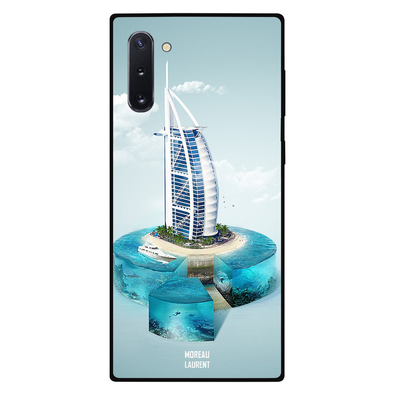 

Moreau Laurent Samsung Note 10 Mobile Phone Back Cover, Burj Al Arab View from Sky