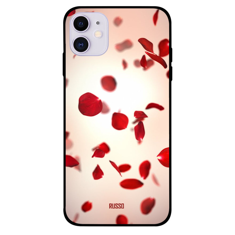 

Russo Apple iPhone 11 Mobile Phone Back Cover, Rose Petals