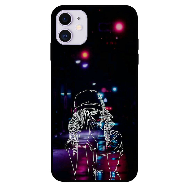 

Zoot Apple iPhone 11 Mobile Phone Back Cover, Doodle Cap Girl