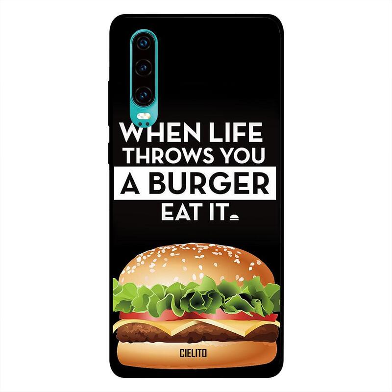 

Cielito Huawei P30 Mobile Phone Back Cover, Burger