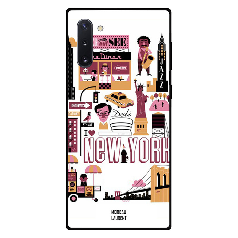 

Moreau Laurent Samsung Note 10 Mobile Phone Back Cover, New York Tags