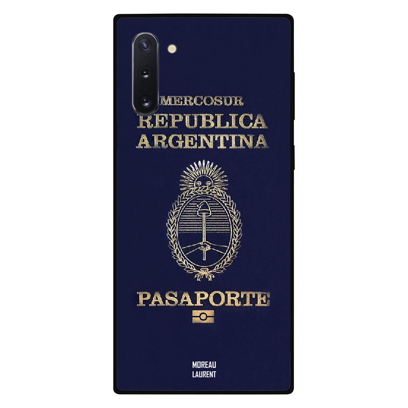 

Moreau Laurent Samsung Note 10 Mobile Phone Back Cover, Argentina Passport