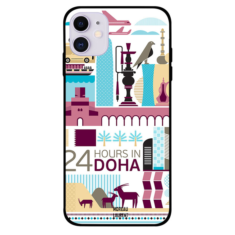 

Moreau Laurent Apple iPhone 11 Mobile Phone Back Cover, 24 Hours in Doha