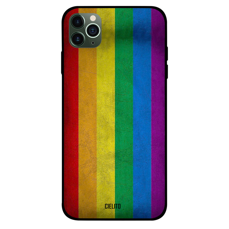 

Cielito Apple iPhone 11 Pro Mobile Phone Back Cover, Colorful Rainbow
