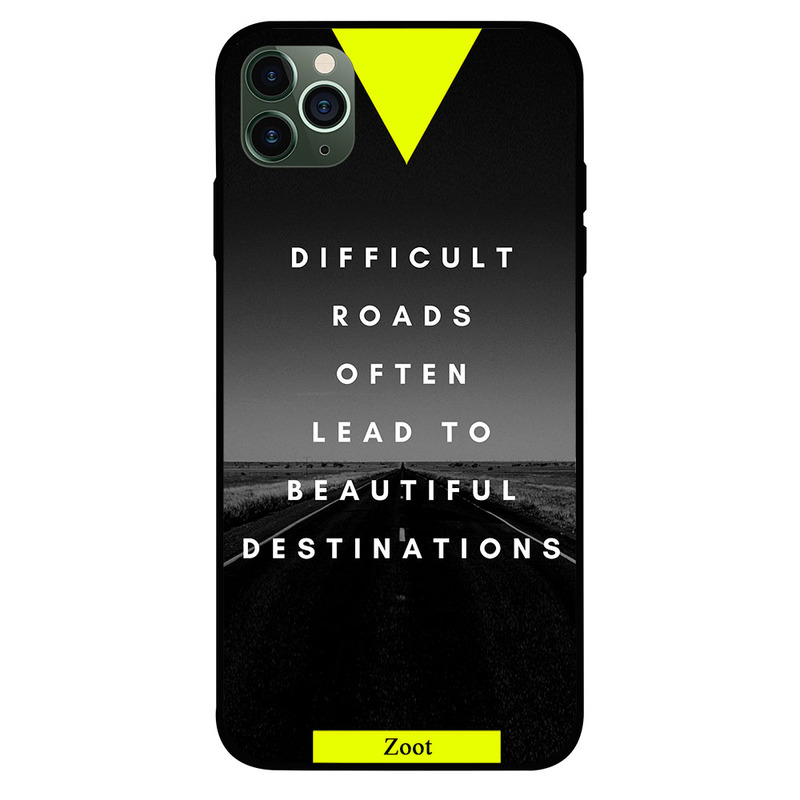 

Zoot Apple iPhone 11 Pro Max Mobile Phone Back Cover, Difficult Roads
