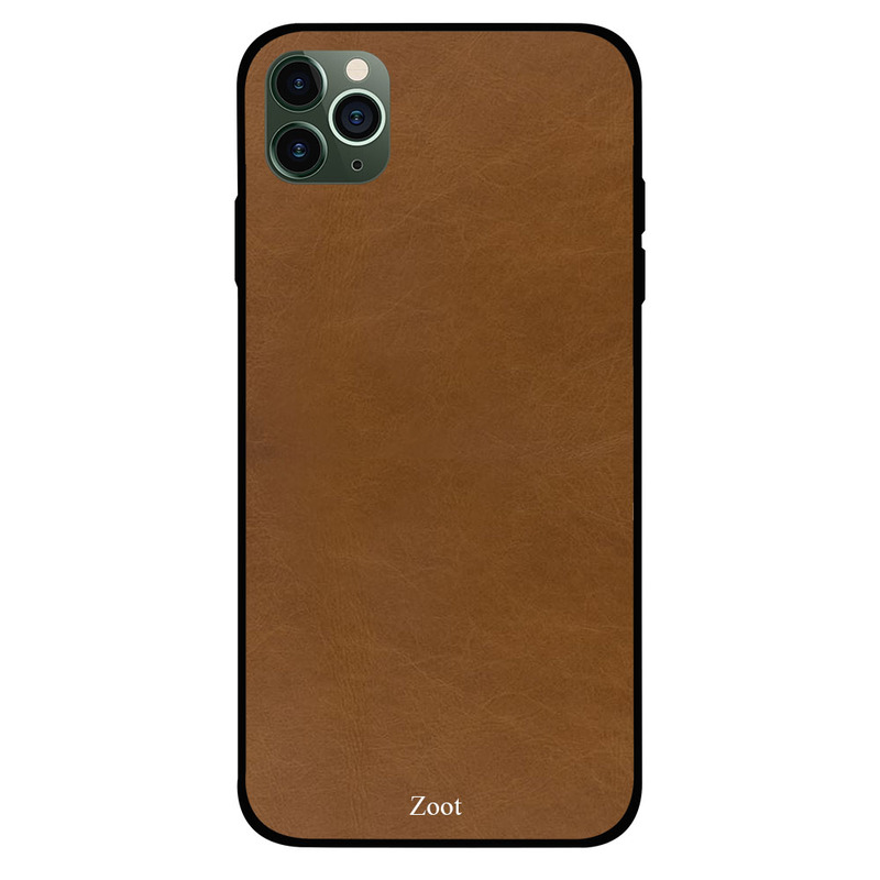 

Zoot Apple iPhone 11 Pro Max Mobile Phone Back Cover, Brown Leather Pattern