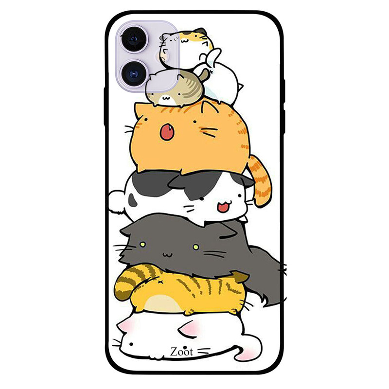 

Zoot Apple iPhone 11 Mobile Phone Back Cover, Cats Bunch