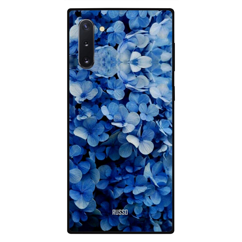 

Russo Samsung Note 10 Mobile Phone Back Cover, Blue Evening Flowers