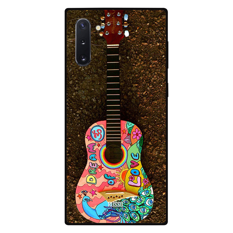 

Russo Samsung Note 10 Mobile Phone Back Cover, Colorful Guitar