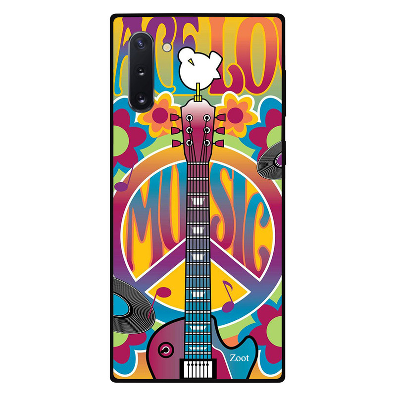 

Zoot Samsung Note 10 Mobile Phone Back Cover, Peace Guitar