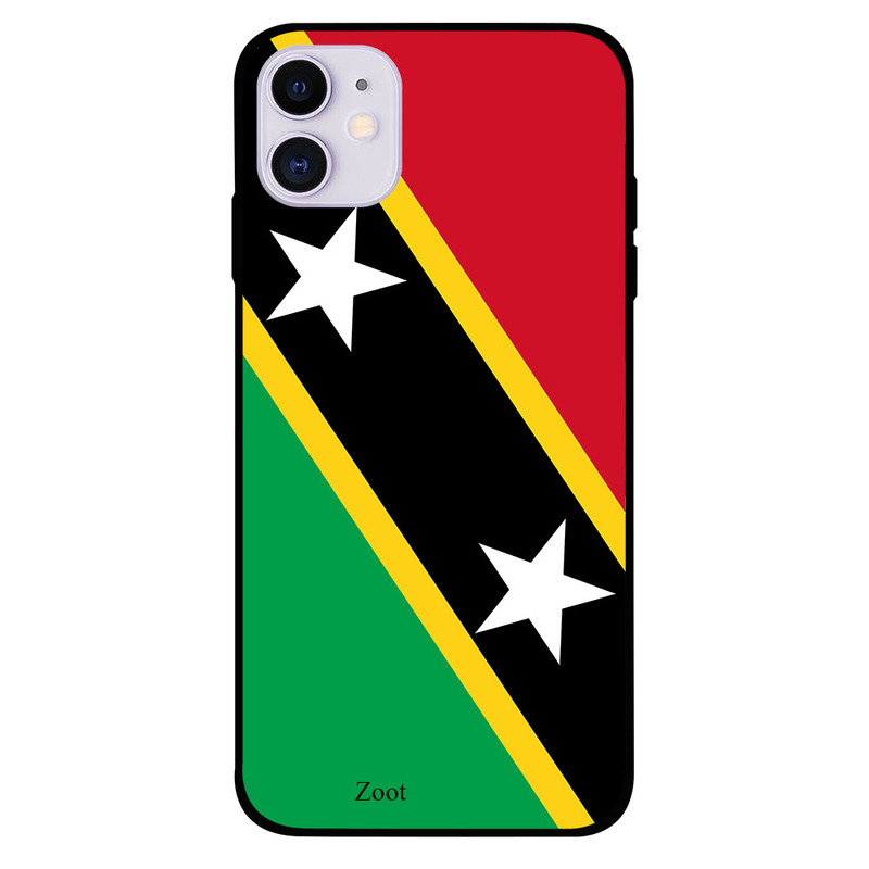 

Zoot Apple iPhone 11 Mobile Phone Back Cover, Saint Kitts Flag