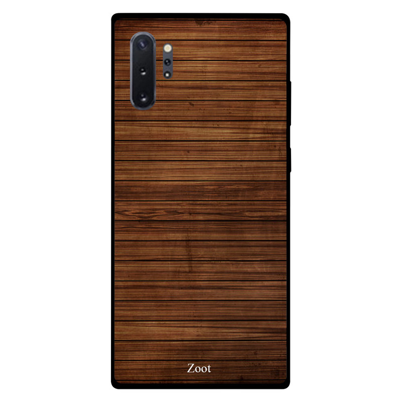 

Zoot Samsung Note Plus Mobile Phone Back Cover, Wooden Drak Brown Mulit Lines
