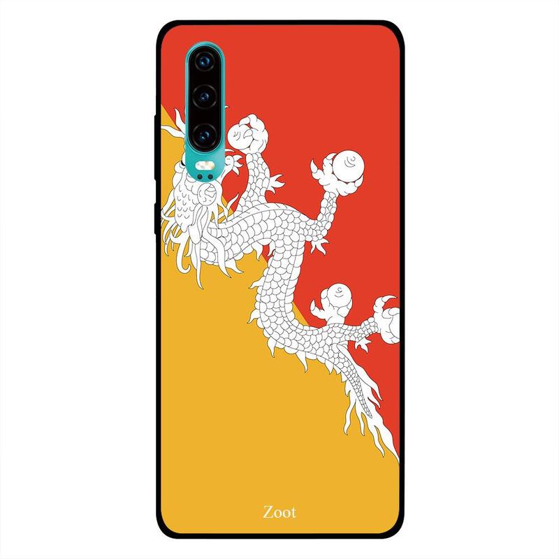 

Zoot Huawei P30 Mobile Phone Back Cover, Bhutan Flag