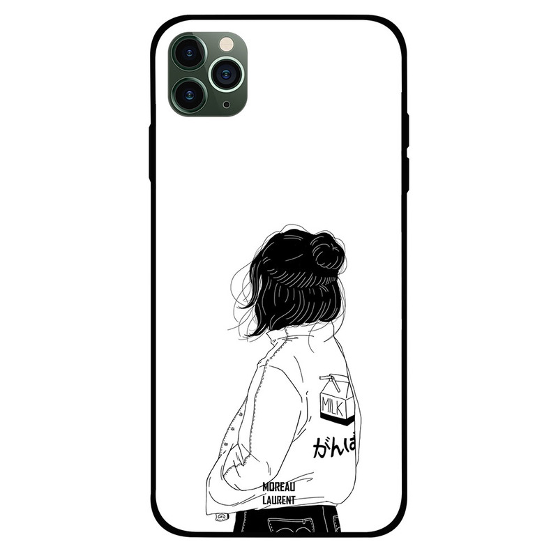 

Moreau Laurent Apple iPhone 11 Pro Max Mobile Phone Back Cover, Girl Think Very Deep