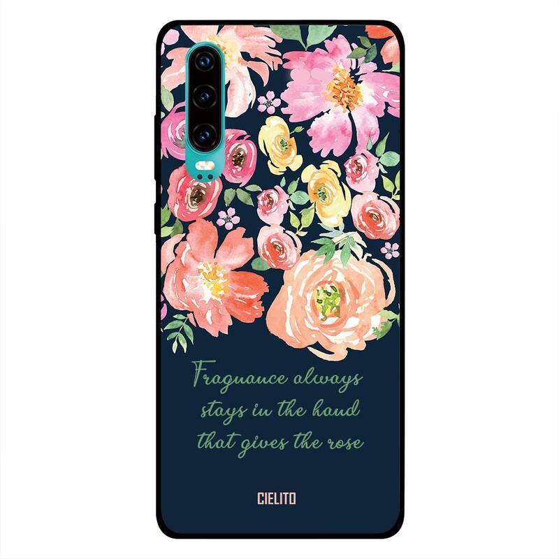 

Cielito Huawei P30 Mobile Phone Back Cover, Fragrance and Rose