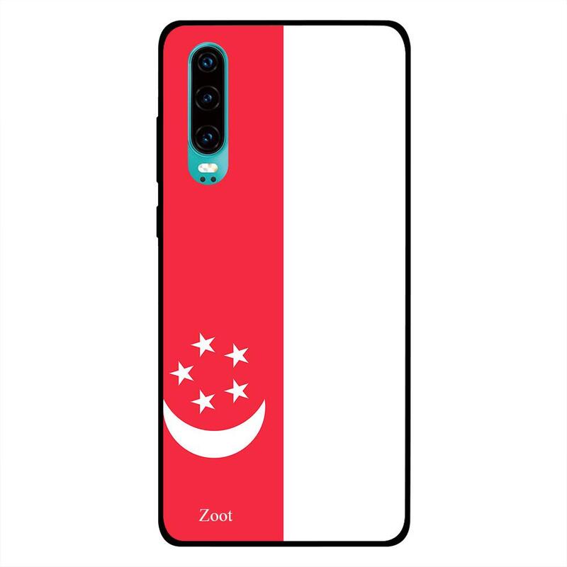 

Zoot Huawei P30 Mobile Phone Back Cover, Singapore Flag