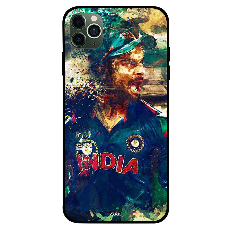 

Zoot Apple iPhone 11 Pro Max Mobile Phone Back Cover, Aggressive Indian Captain