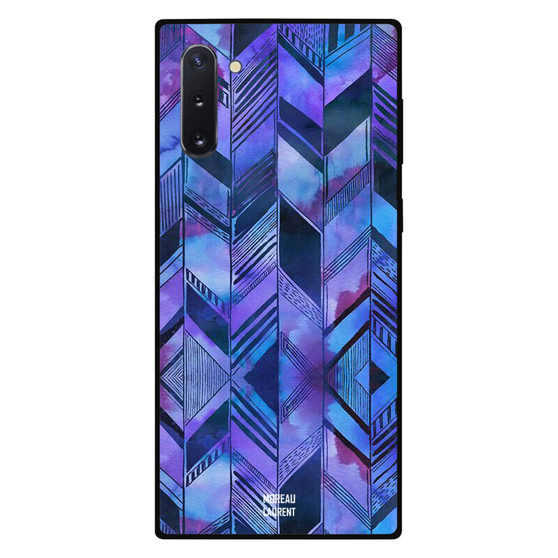 

Moreau Laurent Samsung Note 10 Mobile Phone Back Cover, Dark Bluish Pattern