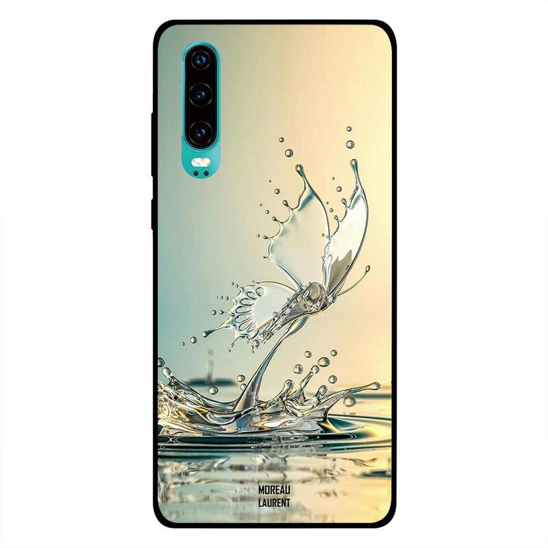 

Moreau Laurent Huawei P30 Mobile Phone Back Cover, Butterfly of Water Drops