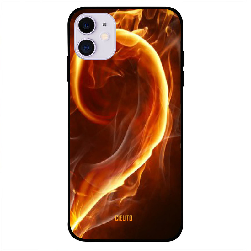 

Cielito Apple iPhone 11 Mobile Phone Back Cover, Half Heart Right