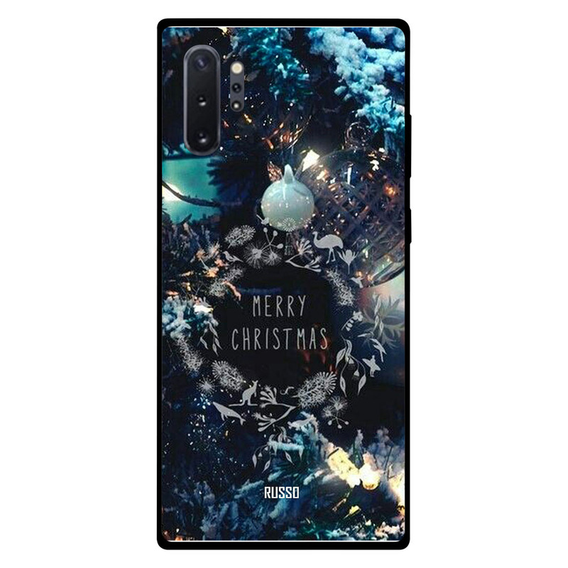 

Russo Samsung Note Plus Mobile Phone Back Cover, Blue Christmas Wishes