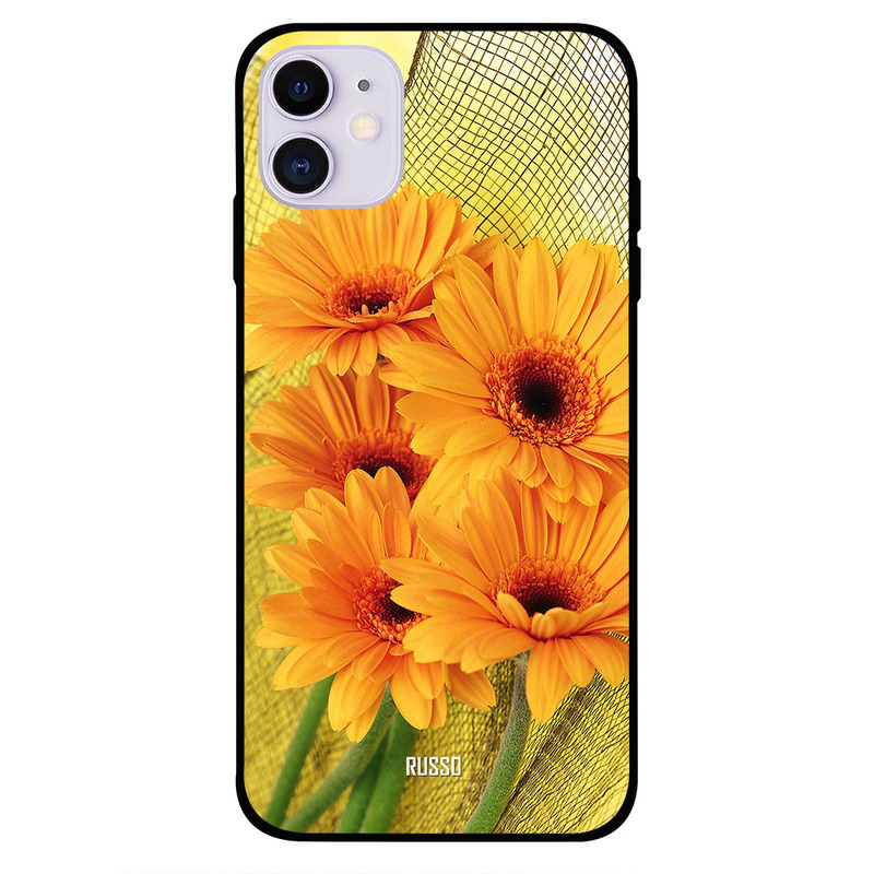 

Russo Apple iPhone 11 Mobile Phone Back Cover, Sunflowers Net