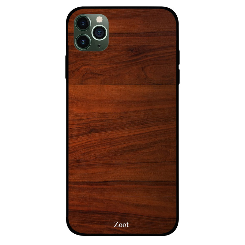 

Zoot Apple iPhone 11 Pro Max Mobile Phone Back Cover, Wooden Dark Brown Vertical Lines