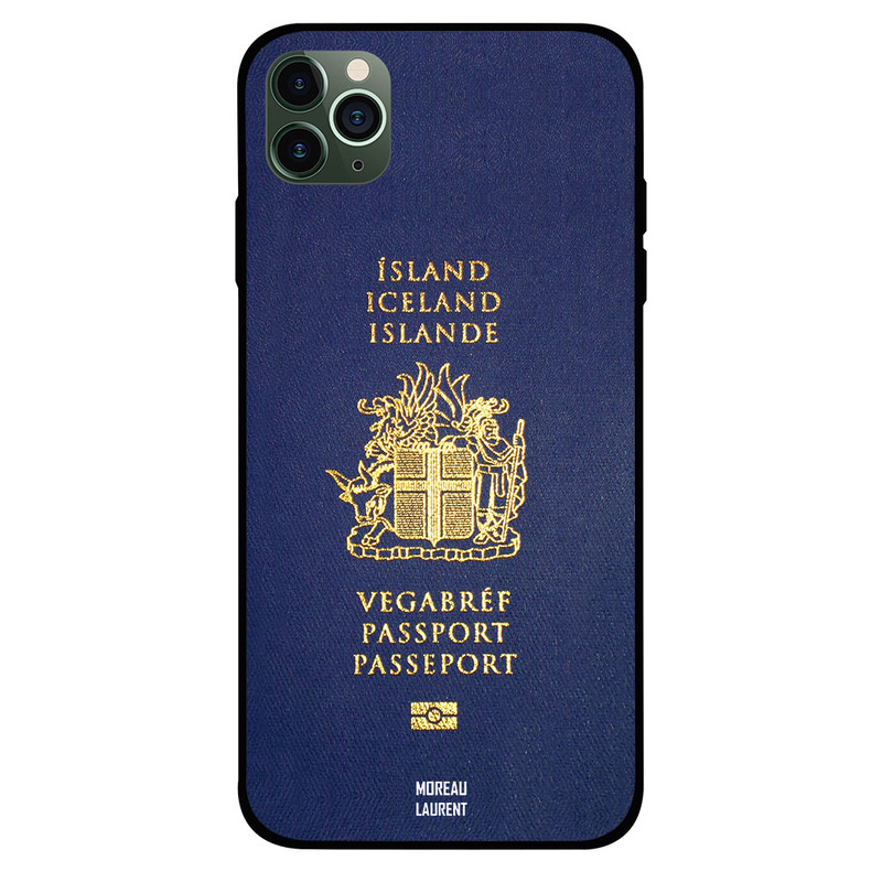 

Moreau Laurent Apple iPhone 11 Pro Mobile Phone Back Cover, Iceland Passport