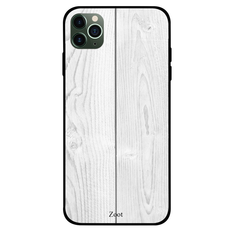 

Zoot Apple iPhone 11 Pro Max Mobile Phone Back Cover, Wooden White Plan