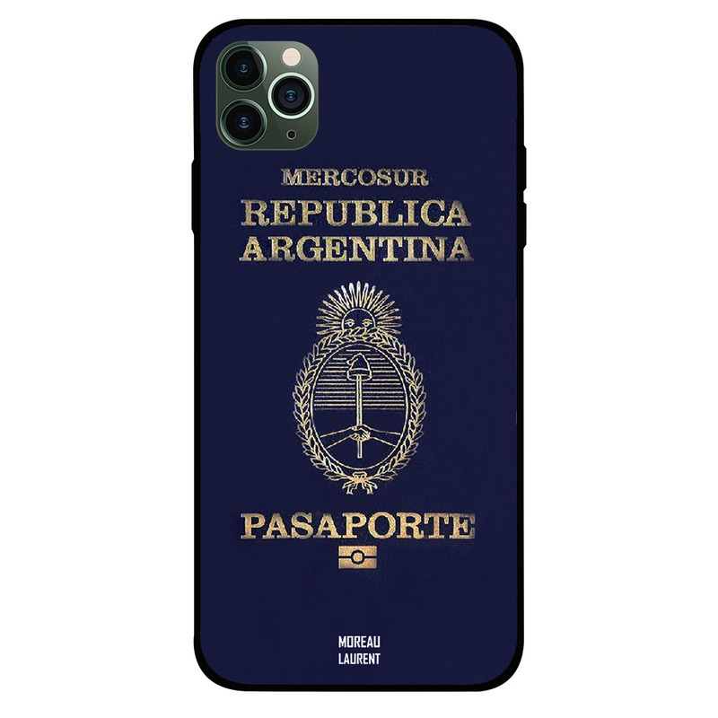 

Moreau Laurent Apple iPhone 11 Pro Max Mobile Phone Back Cover, Argentina Passport